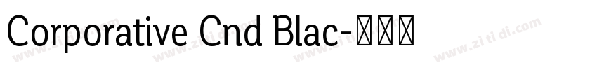 Corporative Cnd Blac字体转换